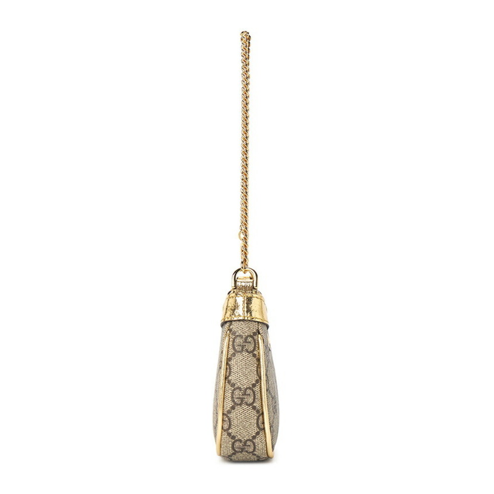 Gucci metallic Ophidia Supreme GG leather gold Bag